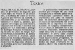 Era difícil el desafío.