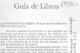 Las horas en el tiempo.