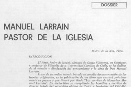 Manuel Larraín pastor de la iglesia Manuel Larraín pastor de la iglesia