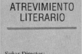 Atrevimiento literario Atrevimiento literario