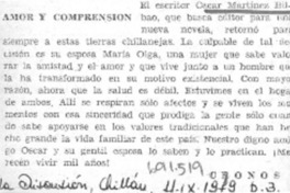 Amor y comprensión Amor y comprensión