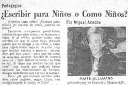 Escribir para niños o como niños? Escribir para niños o como niños?