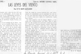 Las leyes del viento Las leyes del viento