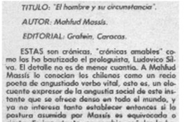 El hombre y su circunstancia" El hombre y su circunstancia"