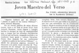 Joven maestro del verso