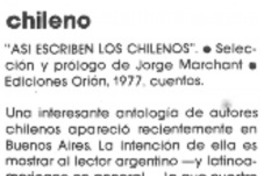 Chileno. Chileno.