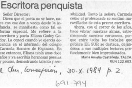 Escritora penquista Escritora penquista