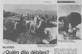 ¿Quién dijo débiles? ¿Quién dijo débiles?