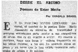 Desde el abismo