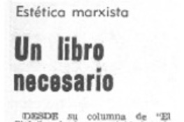 Un libro necesario Un libro necesario