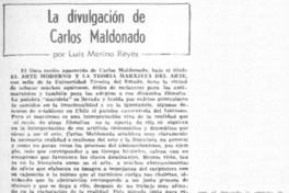 La divulgación de Carlos Maldonado La divulgación de Carlos Maldonado