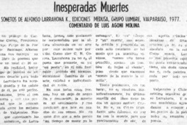 Inesperadas muertes Inesperadas muertes