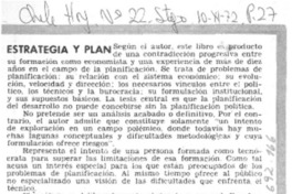Estrategia y plan Estrategia y plan