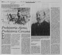 Prehistoria ajena, prehistoria cercana  [artículo] Francisco Gallardo Ibáñez.