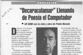"Decaracolamar" llenando de poesía el computador "Decaracolamar" llenando de poesía el computador