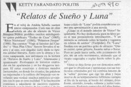 "Relatos de sueño y luna" "Relatos de sueño y luna"