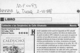 Calducho o las serpientes de calle Ahumada  [artículo] Carlos Maldonado R.