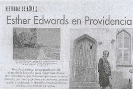 Esther Edwards en Providencia Esther Edwards en Providencia