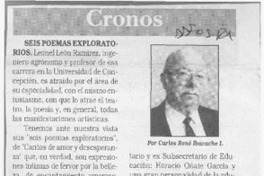 Cronos  [artículo] Carlos René Ibacache I.