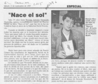 "Nace el sol"  [artículo].
