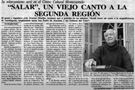 "Salar", un viejo canto a la Segunda Región "Salar", un viejo canto a la Segunda Región