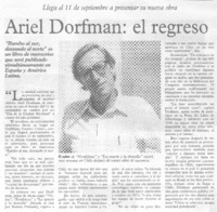 Ariel Dorfman, el regreso Ariel Dorfman, el regreso