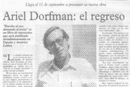 Ariel Dorfman, el regreso Ariel Dorfman, el regreso