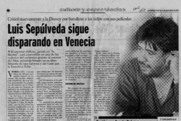 Luis Sepúlveda sigue disparando en Venecia