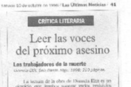 Leer las voces del próximo asesino