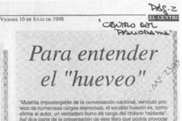 Para entender el "hueveo"  [artículo].
