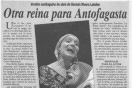 Otra reina para Antofagasta  [artículo].