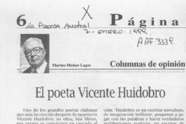 El poeta Vicente Huidobro El poeta Vicente Huidobro