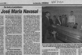 Murió José María Navasal  [artículo].