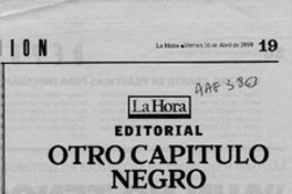 Otro capítulo negro  [artículo].