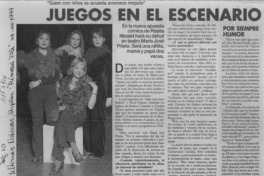 Juegos en el escenario  [artículo] Marcela de Pablo.