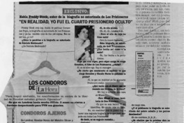 "En realidad, yo fui el cuarto prisionero oculto"  [artículo].