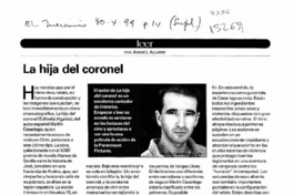 La hija del coronel  [artículo] Andrés Aguirre.