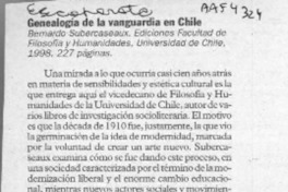 Genealogía de la vanguardia en Chile  [artículo].