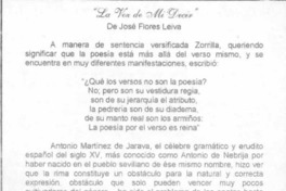 "La Voz de mi decir"  [artículo].