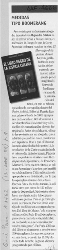 Medidas tipo boomerang  [artículo].