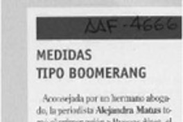 Medidas tipo boomerang  [artículo].