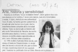 Arte, historia y sensibilidad  [artículo].