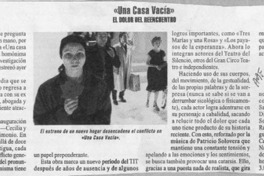 "Una casa vacía"  [artículo] Claudia Ramírez Hein.