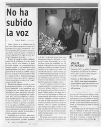 No ha subido la voz  [artículo] Camilo Marks.