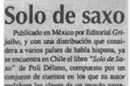 Sólo de saxo Sólo de saxo
