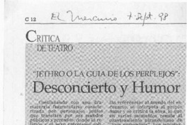 Desconcierto y humor  [artículo] Carola Oyarzún L.