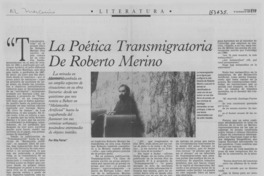 La poética transmigratoria de Roberto Merino La poética transmigratoria de Roberto Merino