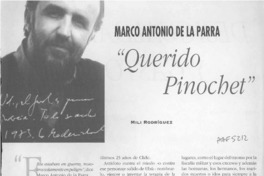 "Querido Pinochet"  [artículo] Mili Rodríguez Villouta.