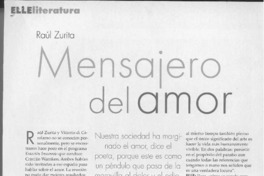 Mansajero del amor  [artículo] Carola Solari.