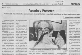 Pasado y presente Pasado y presente